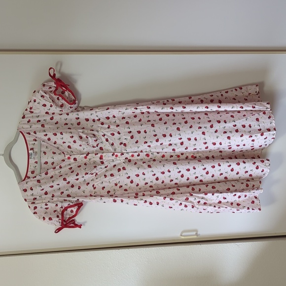 Unique Vintage White and Red ladybug pinup Dress - Picture 3 of 11